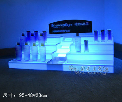 云倬白色化妝品陳列架護膚品展示架亞克力展架定制廠家直銷設計圖片_高清圖_細節圖-深圳市云倬實業 -